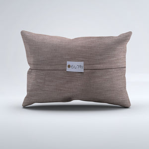 Vintage Turkish Kilim Cushion Cover 60x40 cm Square Wool Kelim Pillowcase 64791