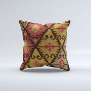 Vintage Turkish Kilim Cushion Cover 60x60 cm Square Wool Large Pillowcase 66466