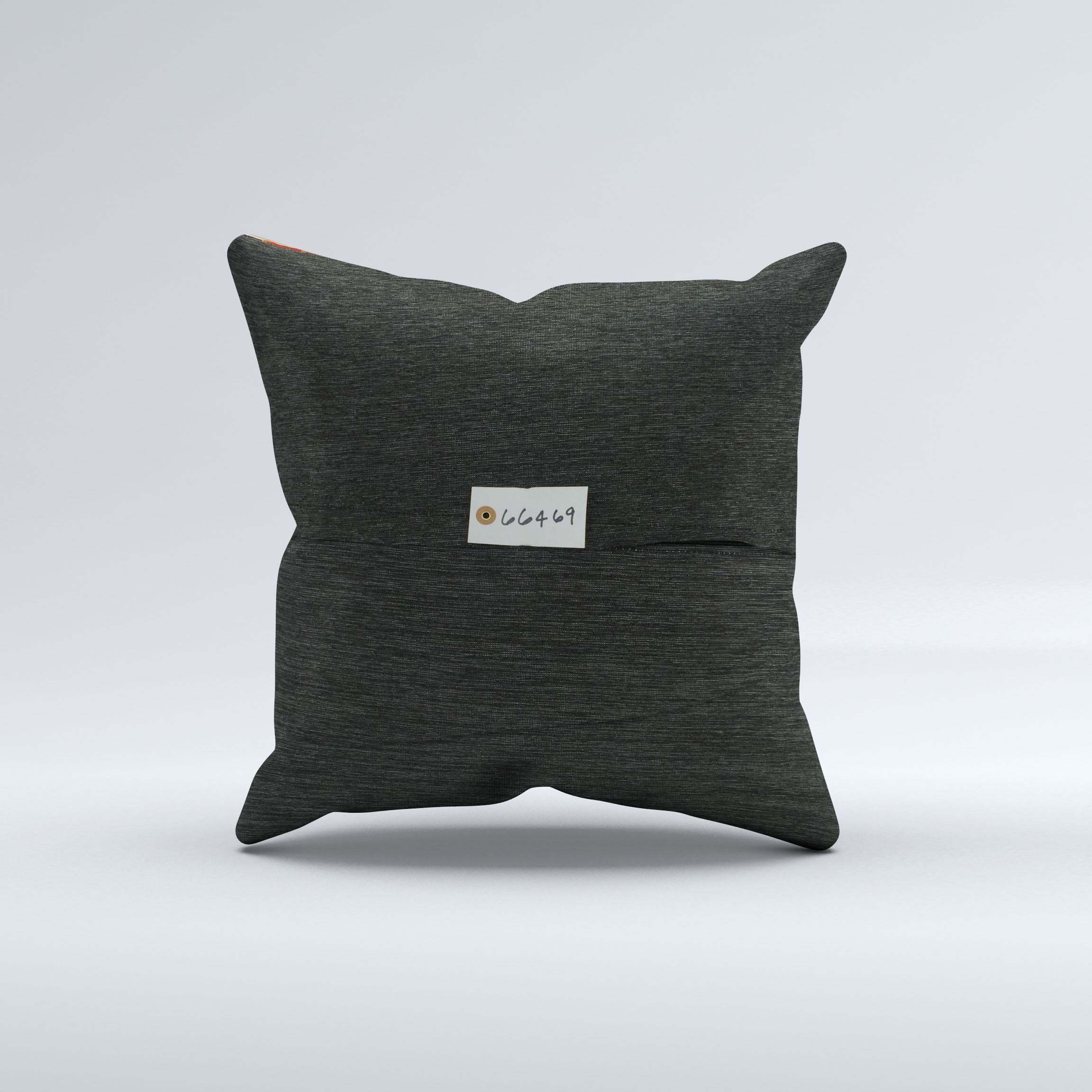 Vintage Turkish Kilim Cushion Cover 60x60 cm Square Wool Large Pillowcase 66469