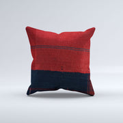 Vintage Turkish Kilim Cushion Cover 60x60 cm Square Wool Large Pillowcase 66472