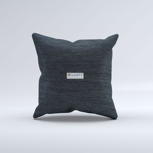 Vintage Turkish Kilim Cushion Cover 60x60 cm Square Wool Large Pillowcase 66479