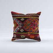Vintage Turkish Kilim Cushion Cover 60x60 cm Square Wool Large Pillowcase 66480
