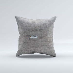 Vintage Turkish Kilim Cushion Cover 60x60 cm Square Wool Large Pillowcase 66488