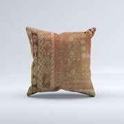 Vintage Turkish Kilim Cushion Cover 60x60 cm Square Wool Large Pillowcase 66490