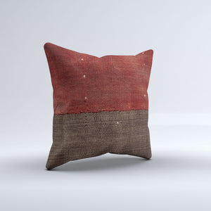 Vintage Turkish Kilim Cushion Cover 60x60 cm Square Wool Large Pillowcase 66501