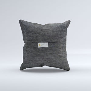 Vintage Turkish Kilim Cushion Cover 60x60 cm Square Wool Large Pillowcase 66501