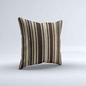 Vintage Turkish Kilim Cushion Cover 60x60 cm Square Wool Large Pillowcase 66502