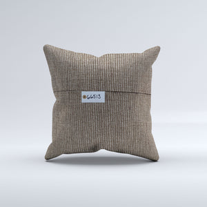 Vintage Turkish Kilim Cushion Cover 60x60 cm Square Wool Large Pillowcase 66513
