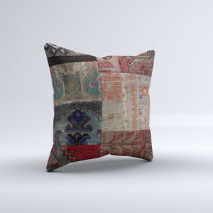 Vintage Turkish Kilim Cushion Cover 60x60 cm Square Wool Large Pillowcase 66514